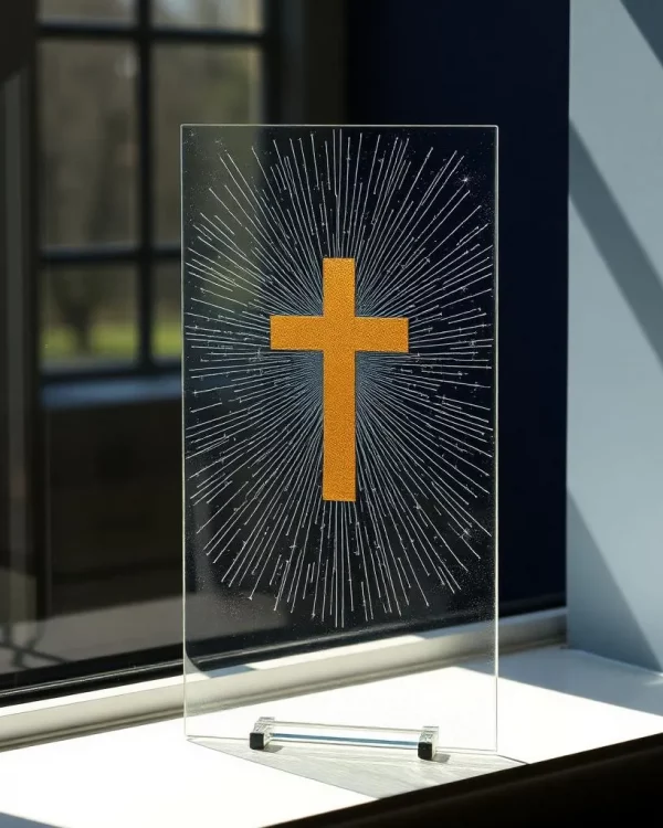 Etched Glass Art Panel — view 3